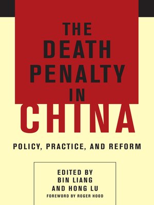 cover image of The Death Penalty in China
